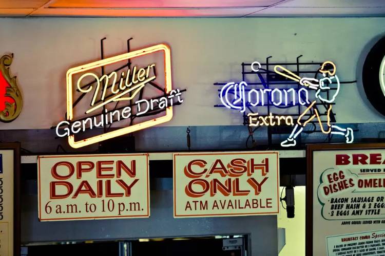 Cash-only restaurants