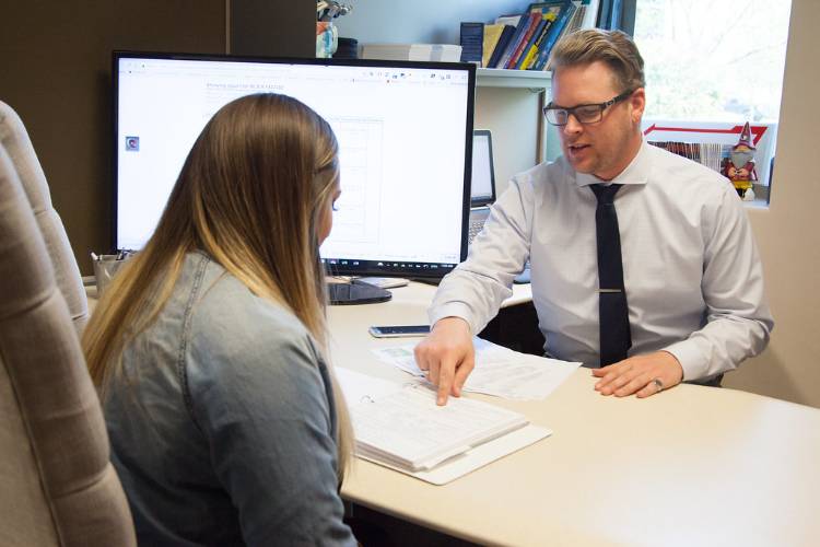 Meet with insurance adjuster